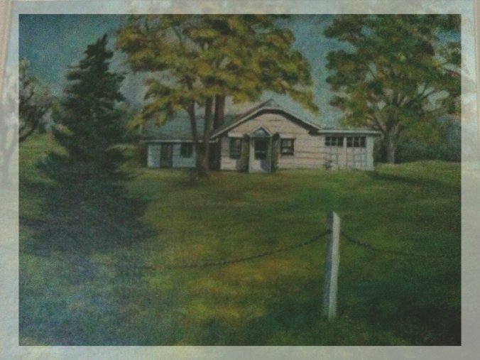 Painting of Apple Hill Cottage, ca.1973