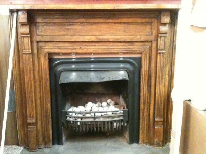 coal burning fireplace