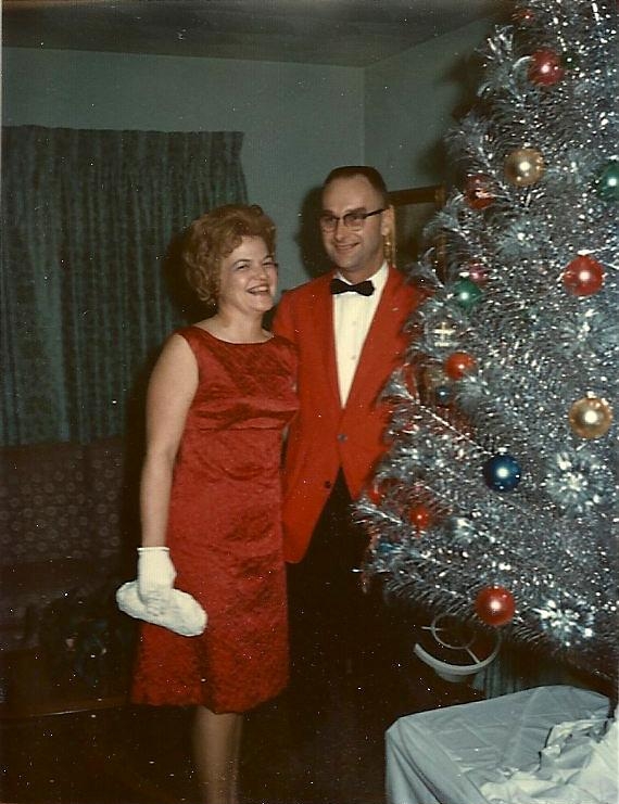 Dad and Mom on New Year's Eve