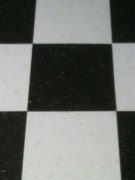black and white checkerboard VCT
