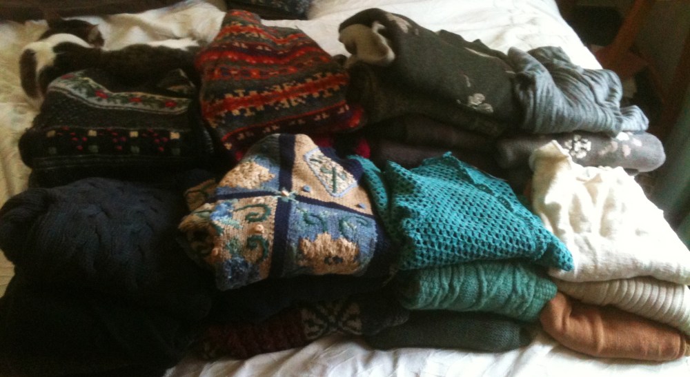 Lots of sweaters