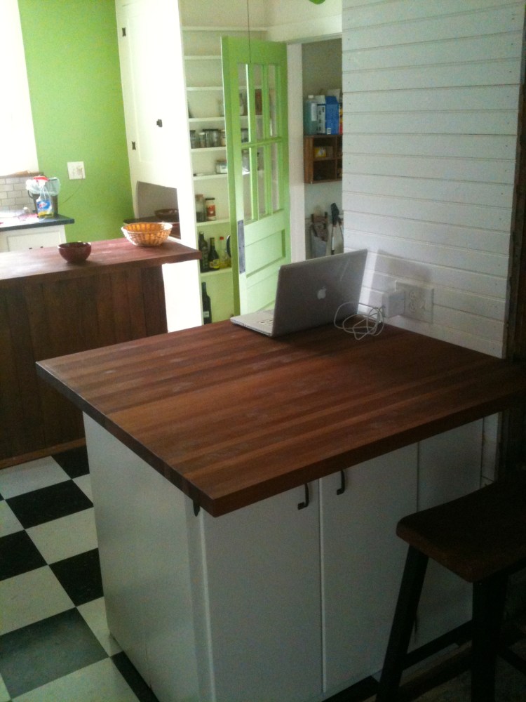 Sapele butcher block counter top