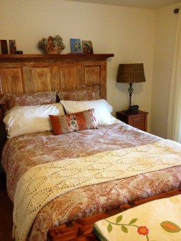 headboard made from old door