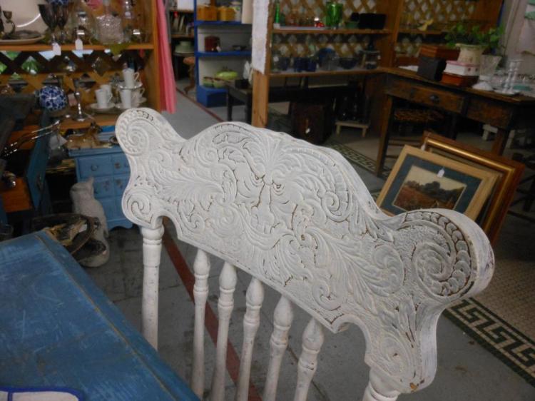 Painted pressed back chair