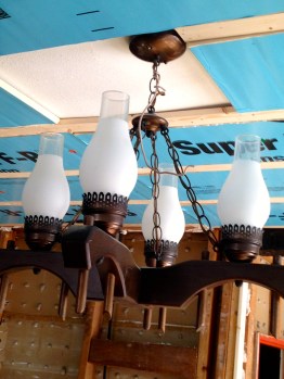 Ox yoke chandelier