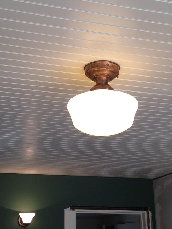 Schoolhouse ceiling light
