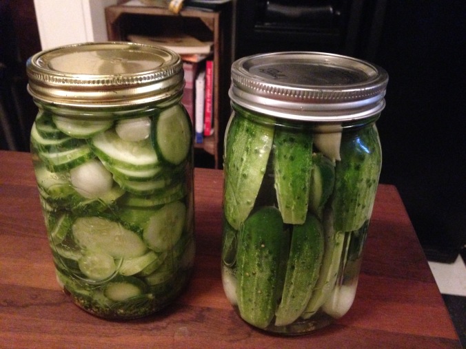 Lithuanian half-sour pickles by the jar